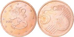 World Coins - Finland, 5 Euro Cent, 2002, Vantaa, , Copper Plated Steel, KM:100