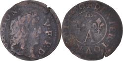 World Coins - Coin, France, DOMBES, Gaston d'Orléans, Denier Tournois, 1650, Trévoux