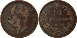 World Coins - Coin, Italy, Umberto I, 10 Centesimi, 1894, Rome, , Copper, KM:27.1