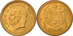 World Coins - Coin, Monaco, Louis II, Franc, 1943, , Aluminum-Bronze, KM:120A