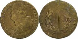 World Coins - France, Constitution, 2 Sols, 2 sols françois, 1792 / AN 4, Paris, Bronze