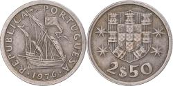 World Coins - Coin, Portugal, 2-1/2 Escudos, 1976