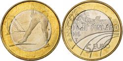 World Coins - Finland, 5 Euro, Cross Country, 2016, Vantaa, Bi-Metallic, , KM:244