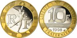 World Coins - Coin, France, Génie, 10 Francs, 1998, Paris, Proof, , Aluminum-Bronze