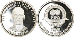 World Coins - France, Medal, The 100 Greatest Living Players selected by Pelé, Thuram Lilian