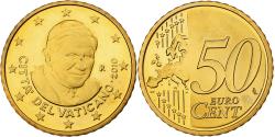 World Coins - VATICAN CITY, Benedict XVI, 50 Euro Cent, Proof, 2010, Rome, Brass,