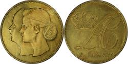World Coins - Monaco, Token, Mariage Princier, Albert et Charlène, 2011, Copper-Nickel Gilt
