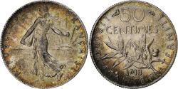 World Coins - France, 50 Centimes, Semeuse, 1913, Paris, Silver, , Gadoury:420