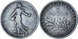 World Coins - Coin, France, 1 Franc, 1898, Paris, , Silver, Gadoury:467