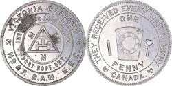 World Coins - Canada, Token, Masonic, Port Hope, Victoria, Chapter Penny, , Aluminum