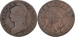 World Coins - France, 5 Centimes, Dupré, AN 7/5, Paris, Copper,