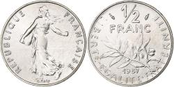 World Coins - France, 1/2 Franc, Semeuse, 1987, Paris, FDC, Nickel, , Gadoury:429