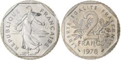 World Coins - France, 2 Francs, Semeuse, 1978, Monnaie de Paris, Pattern, Nickel,