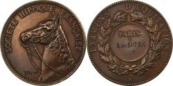 World Coins - France, Medal, Société Hippique française, Equitation, Paris, 1900, Bronze