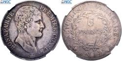 World Coins - France, Bonaparte Premier Consul, 5 Francs, An 12, Paris, Grenetis serré