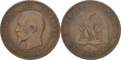 World Coins - Coin, France, Napoleon III, Napoléon III, 10 Centimes, 1854, Bordeaux