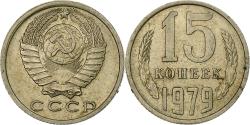 World Coins - Russia, Soviet Union, 15 Kopeks, 1979, Nickel-brass,