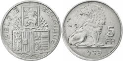 World Coins - Belgium, Leopold III, 5 Francs, 5 Frank, 1939, Nickel, , KM:117.2