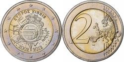 World Coins - Cyprus, 2 Euro, 10 ans de l'Euro, 2012, , Bi-Metallic