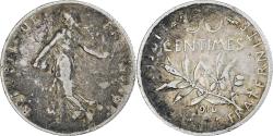 World Coins - France, Semeuse, 50 Centimes, 1916, Paris, , Silver, KM:854