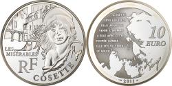 World Coins - France, 10 Euro, Cosette, 2011, Paris, Silver, , KM:1827