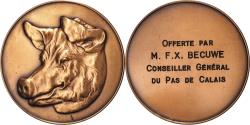 World Coins - France, Medal, Offerte par Mr Bécuwe, Conseiller Général du Pas-de-Calais