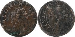 World Coins - Principality of Orange, Frédéric-Henri de Nassau, Double Tournois, 1641