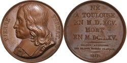 World Coins - France, Medal, Galerie des Grands Hommes, Pierre Fermat, 1822, Desboeufs
