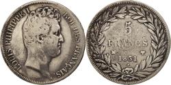 World Coins - Coin, France, Louis-Philippe, 5 Francs, 1831, Marseille, , Silver
