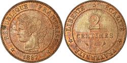 World Coins - Coin, France, Cérès, 2 Centimes, 1897, Paris, , Bronze, KM:827.1