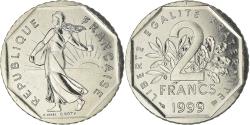 World Coins - Coin, France, Semeuse, 2 Francs, 1999, Paris, FDC, , Nickel, KM:942.1