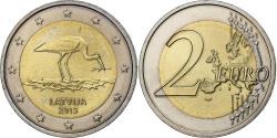 World Coins - Latvia, 2 Euro, 2015, Bi-Metallic,