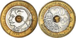 World Coins - Coin, France, Pierre de Coubertin, 20 Francs, 1994, , Tri-Metallic