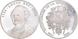 World Coins - France, Medal, Bicentenaire de la Révolution Française - Louis XVI, 1989