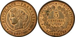 World Coins - Coin, France, Cérès, 5 Centimes, 1897, Paris, , Bronze, Gadoury:157a