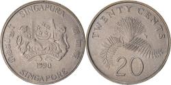 World Coins - Coin, Singapore, 20 Cents, 1990