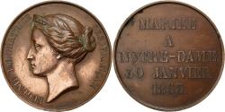 World Coins - France, Medal, Mariage d'Eugénie à Notre Dame, 1853, Copper, Borrel,