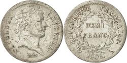 World Coins - Coin, France, Napoléon I, 1/2 Franc, 1808, Paris, , Silver, KM:680.1