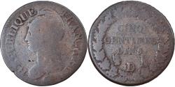 World Coins - Coin, France, Dupré, 5 Centimes, AN 8, Lyon, , Bronze, KM:640.5