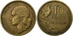 World Coins - France, 10 Francs, Guiraud, 1951, Paris, Aluminum-Bronze, , KM:915.1