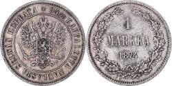 World Coins - Coin, Finland, Alexander II, Markka, 1874, Helsinki, , Silver, KM:3.2