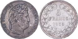 World Coins - France, 5 Francs, Louis-Philippe, 1835, Bordeaux, Silver,