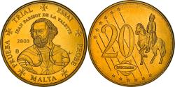 World Coins - Malta, 20 Euro Cent, 2003, unofficial private coin, , Brass