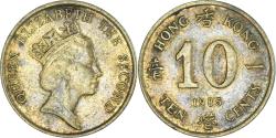 World Coins - Coin, Hong Kong, Elizabeth II, 10 Cents, 1985, Royal Mint,