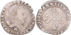 World Coins - Coin, France, Henri III, La Ligue, Demi Franc, 1590, Toulouse,