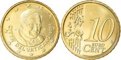 World Coins - VATICAN CITY, 10 Euro Cent, 2008, Rome, , Brass, KM:385