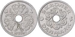 World Coins - Denmark, Margrethe II, 2 Kroner, 1995, Copenhagen, Copper-nickel,