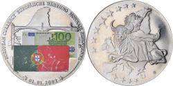 World Coins - Portugal, Medal, Monnaie Européenne, Billet de 100 Euro, Politics, 2002