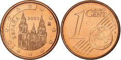 World Coins - Spain, Juan Carlos I, Euro Cent, BU, 2003, Madrid, Copper Plated Steel