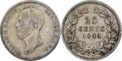 World Coins - Netherlands, William II, 25 Cents, 1849, Silver, , KM:76